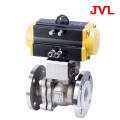 cast iron Corrosion-resistant fluorine lined pneumatic ball valve